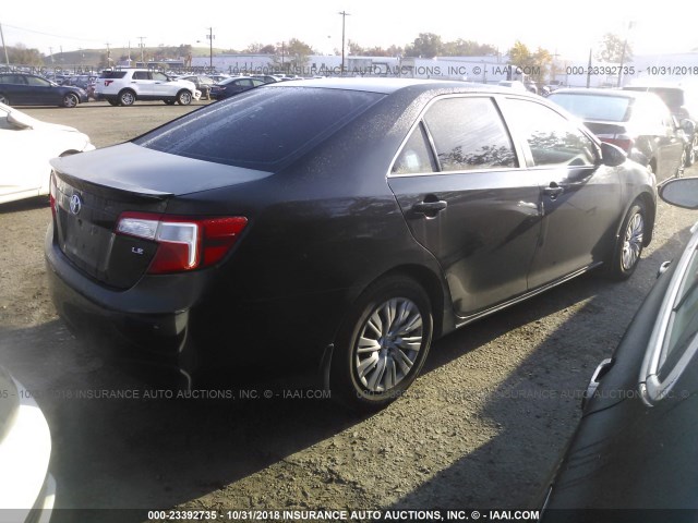 4T1BF1FK6CU030747 - 2012 TOYOTA CAMRY SE/LE/XLE შავი ფოტო 4