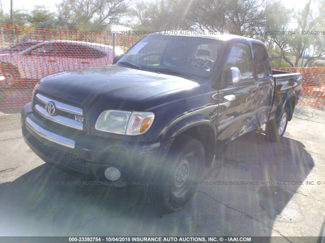 5TBBT441X6S480539 - 2006 TOYOTA TUNDRA ACCESS CAB SR5 BLACK photo 2