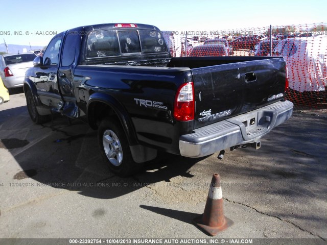 5TBBT441X6S480539 - 2006 TOYOTA TUNDRA ACCESS CAB SR5 BLACK photo 3