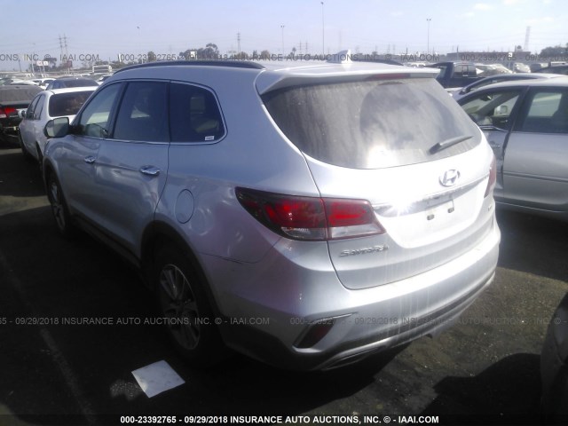 KM8SMDHF7JU272273 - 2018 HYUNDAI SANTA FE SE SILVER photo 3