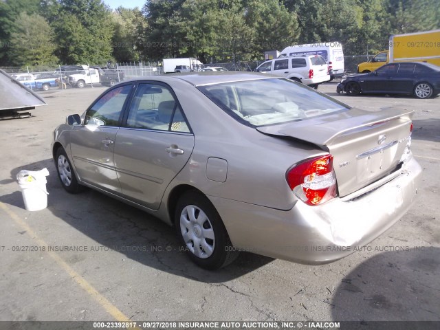 4T1BE32K94U278318 - 2004 TOYOTA CAMRY LE/XLE/SE Champagne photo 3
