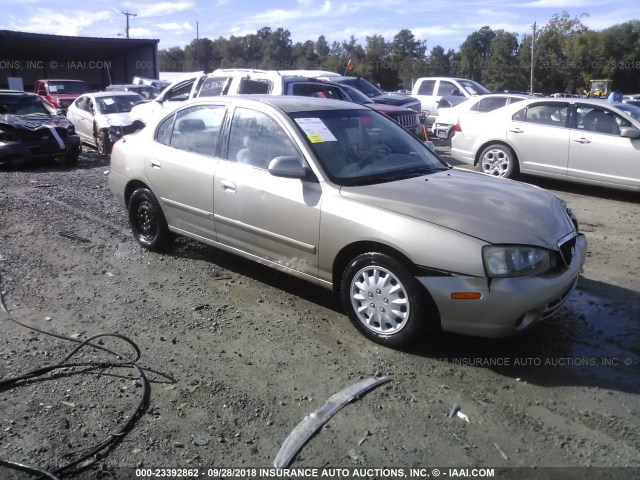 KMHDN45D91U116289 - 2001 HYUNDAI ELANTRA GLS/GT GOLD photo 1