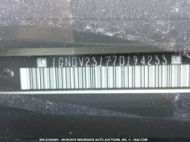 1GNDV23177D194233 - 2007 CHEVROLET UPLANDER LS 金色 照片 9