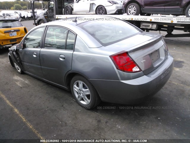 1G8AJ55F47Z205106 - 2007 SATURN ION LEVEL 2 GRAY photo 3
