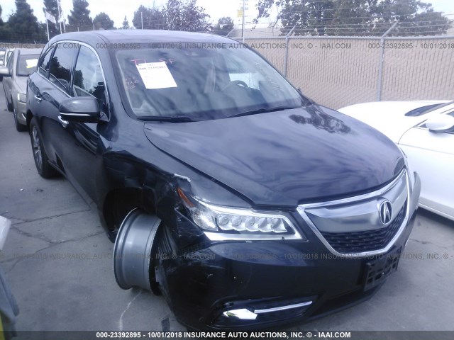 5FRYD4H47GB033531 - 2016 ACURA MDX TECHNOLOGY GRAY photo 1