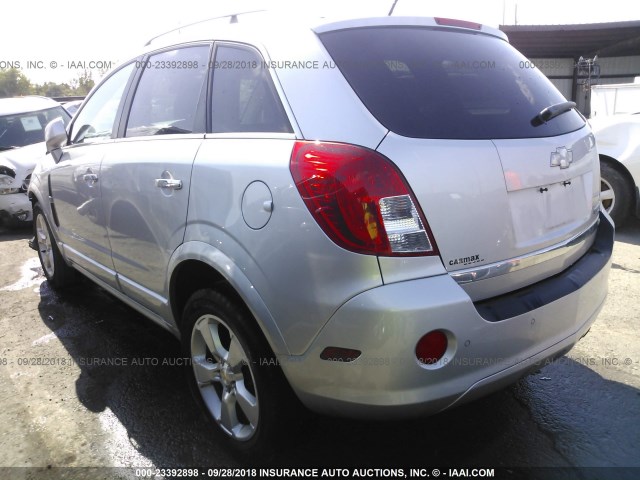 3GNAL4EK7ES646401 - 2014 CHEVROLET CAPTIVA LTZ SILVER photo 3