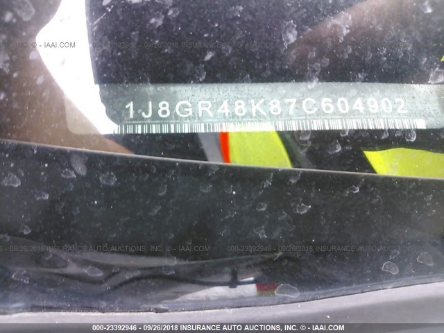 1J8GR48K87C604902 - 2007 JEEP GRAND CHEROKEE LAREDO/COLUMBIA/FREEDOM თეთრი ფოტო 9