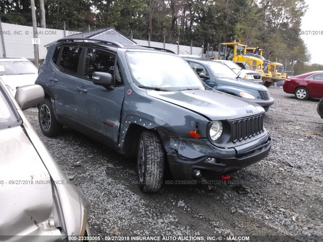 ZACCJBCB2HPE75013 - 2017 JEEP RENEGADE TRAILHAWK GRAY photo 1