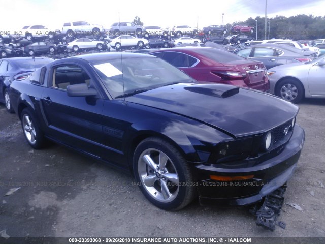 1ZVHT82H875274326 - 2007 FORD MUSTANG GT BLACK photo 1