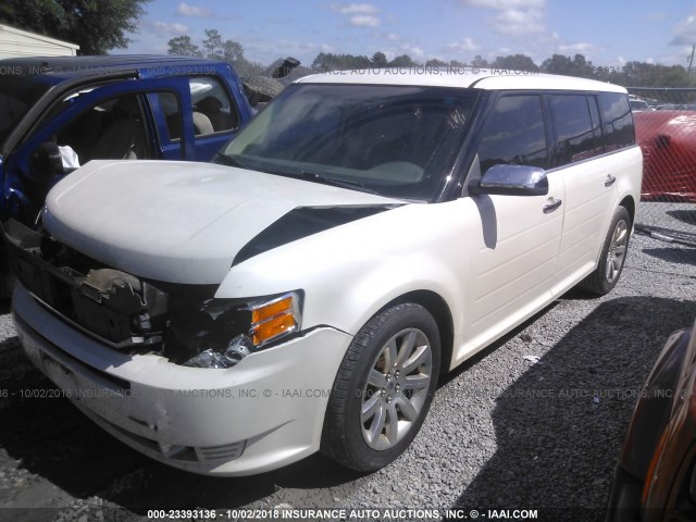 2FMDK53C69BA03393 - 2009 FORD FLEX LIMITED WHITE photo 2