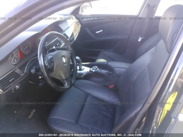 WBANW53598CT54986 - 2008 BMW 550 BLACK photo 5