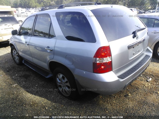 2HNYD18753H508974 - 2003 ACURA MDX TOURING SILVER photo 3