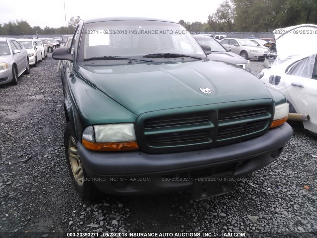 1D7FL16X93S278177 - 2003 DODGE DAKOTA SXT GREEN photo 6