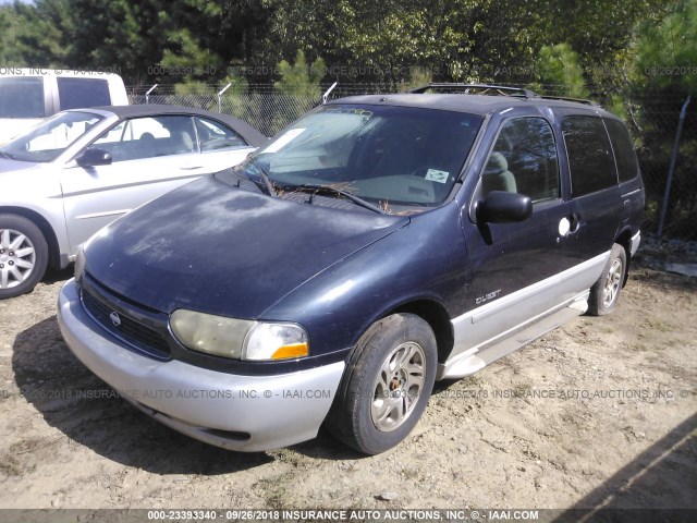 4N2XN11T3YD824879 - 2000 NISSAN QUEST SE/GLE/GXE BLUE photo 2