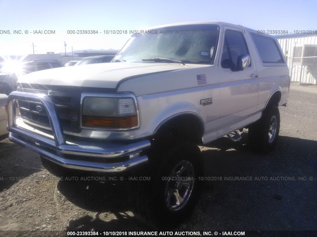 1FMEU15H4SLB81129 - 1995 FORD BRONCO U100 WHITE photo 2