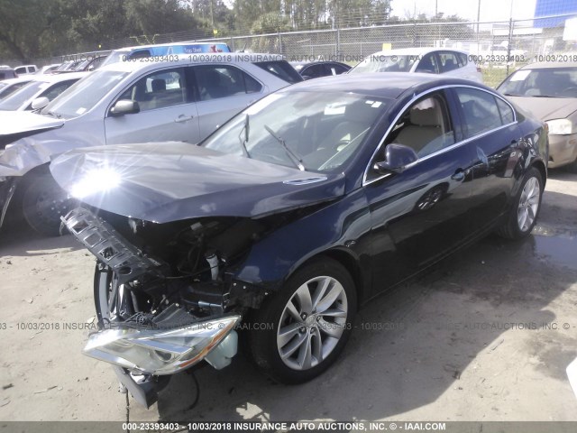 2G4GK5EX9E9256898 - 2014 BUICK REGAL 深蓝色 照片 2