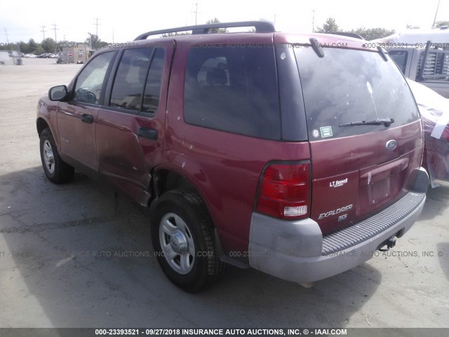 1FMZU62K32ZC52803 - 2002 FORD EXPLORER XLS RED photo 3