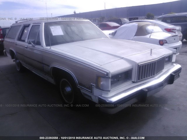 1MEBP94F2DZ681222 - 1983 MERCURY MARQUIS COLONY PARK WHITE photo 1