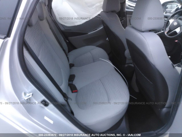 KMHCT4AE4HU337048 - 2017 HYUNDAI ACCENT SE SILVER photo 8