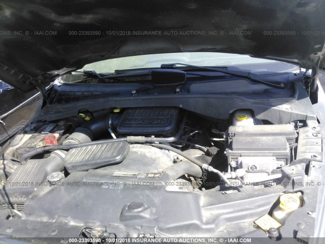 1D4HD38K35F584562 - 2005 DODGE DURANGO ST GRAY photo 10