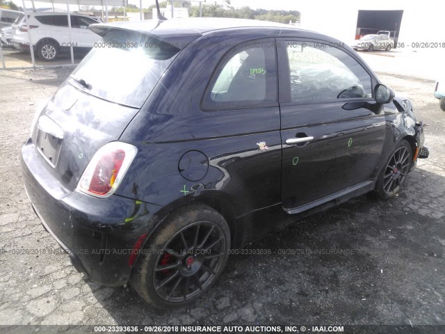 3C3CFFFH5DT652072 - 2013 FIAT 500 ABARTH BLACK photo 4