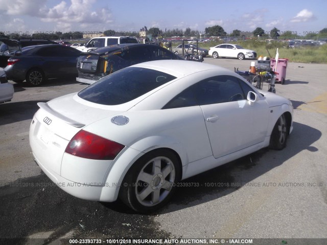 TRUSC28NX21017886 - 2002 AUDI TT WHITE photo 4