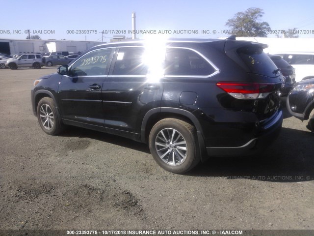 5TDJZRFH6HS401797 - 2017 TOYOTA HIGHLANDER SE/XLE BLACK photo 3