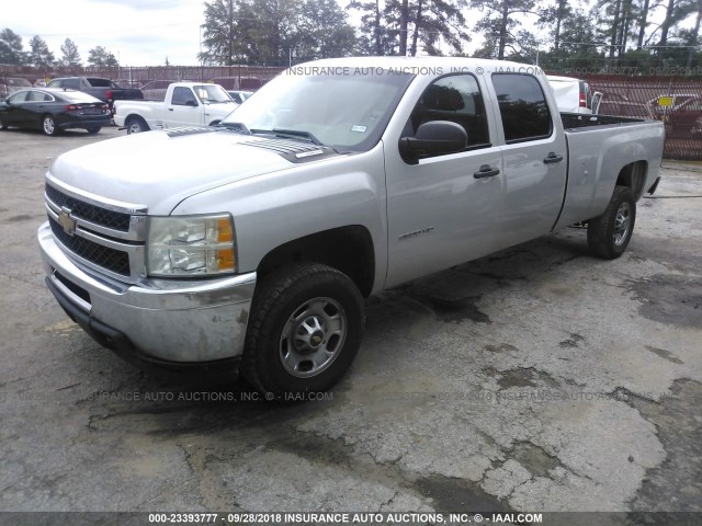 1GC1CVC82BF204700 - 2011 CHEVROLET SILVERADO C2500 HEAVY DUTY SILVER photo 2