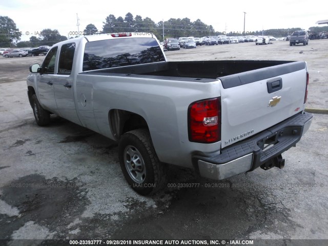 1GC1CVC82BF204700 - 2011 CHEVROLET SILVERADO C2500 HEAVY DUTY SILVER photo 3