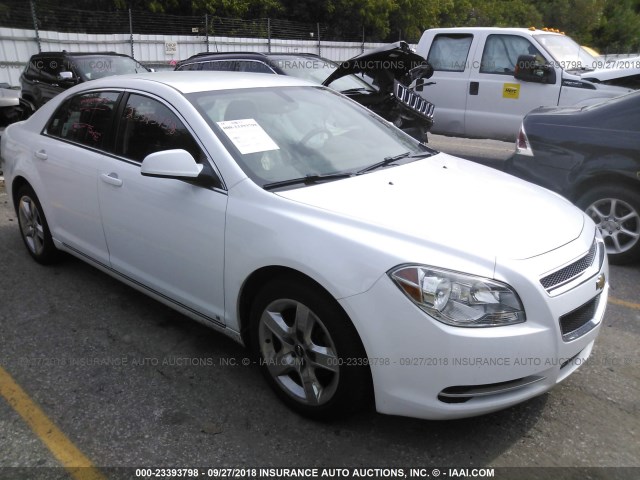 1G1ZH57B994195471 - 2009 CHEVROLET MALIBU 1LT WHITE photo 1
