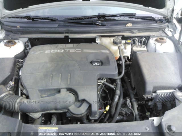 1G1ZH57B994195471 - 2009 CHEVROLET MALIBU 1LT WHITE photo 10