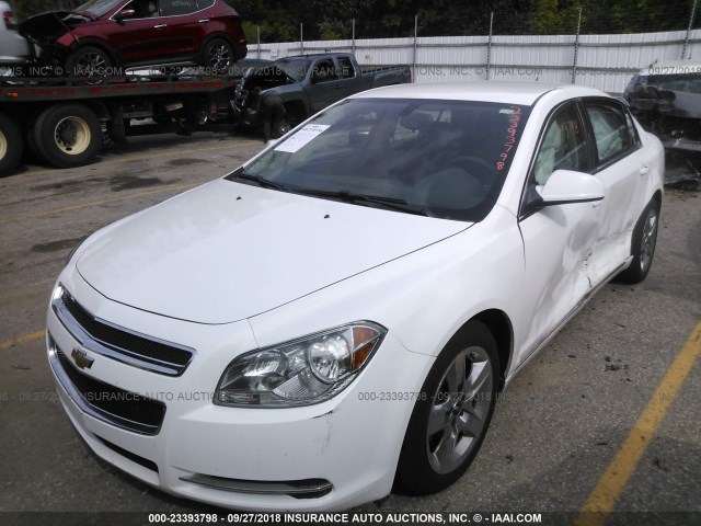 1G1ZH57B994195471 - 2009 CHEVROLET MALIBU 1LT WHITE photo 2