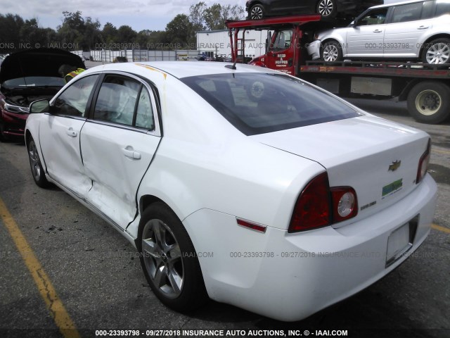 1G1ZH57B994195471 - 2009 CHEVROLET MALIBU 1LT WHITE photo 3