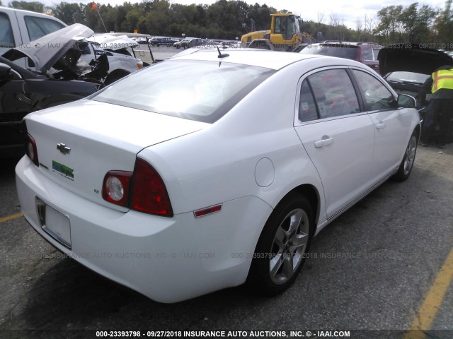 1G1ZH57B994195471 - 2009 CHEVROLET MALIBU 1LT WHITE photo 4