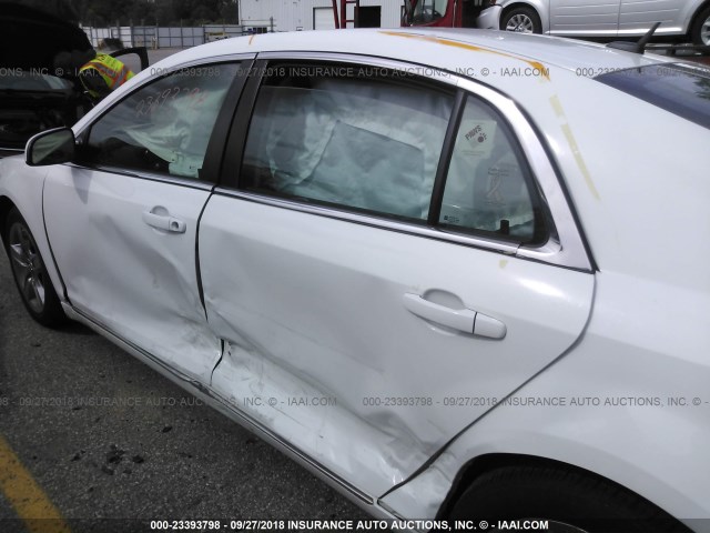 1G1ZH57B994195471 - 2009 CHEVROLET MALIBU 1LT WHITE photo 6