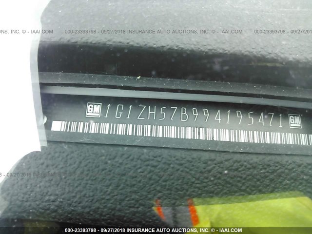 1G1ZH57B994195471 - 2009 CHEVROLET MALIBU 1LT WHITE photo 9