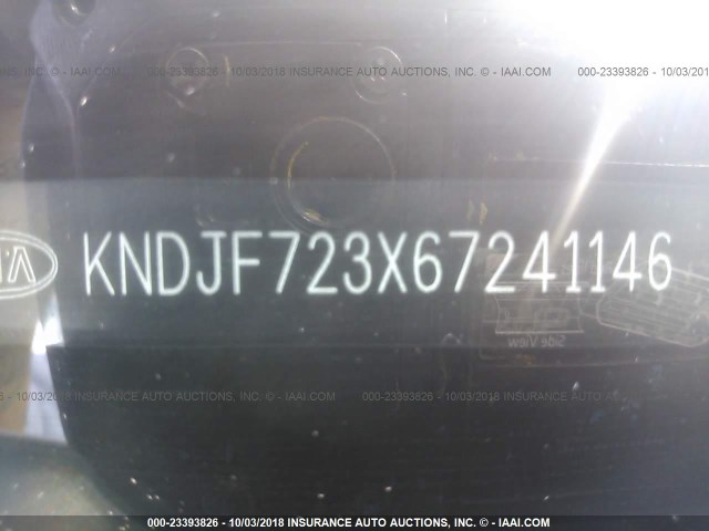 KNDJF723X67241146 - 2006 KIA NEW SPORTAGE  SILVER photo 9