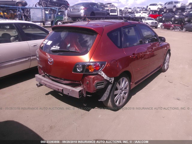 JM1BK143X41123477 - 2004 MAZDA 3 HATCHBACK ORANGE photo 4