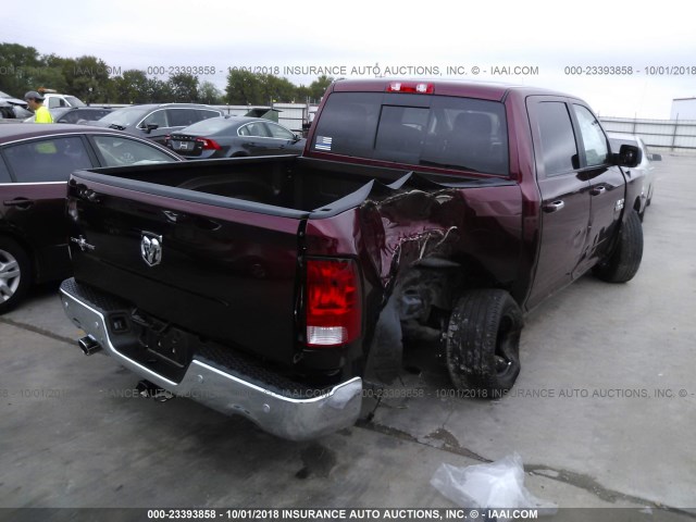 3C6RR6LT4GG331151 - 2016 RAM 1500 SLT MAROON photo 4