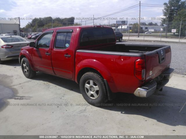 1N6AD07W95C449523 - 2005 NISSAN FRONTIER CREW CAB LE/SE/OFF ROAD RED photo 3