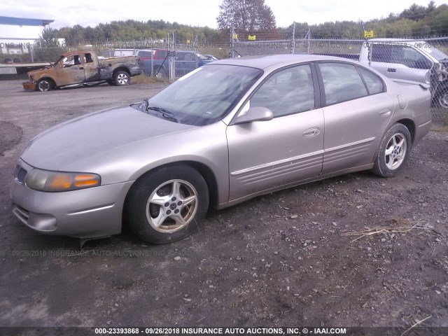 1G2HX54K424106961 - 2002 PONTIAC BONNEVILLE SE GRAY photo 2