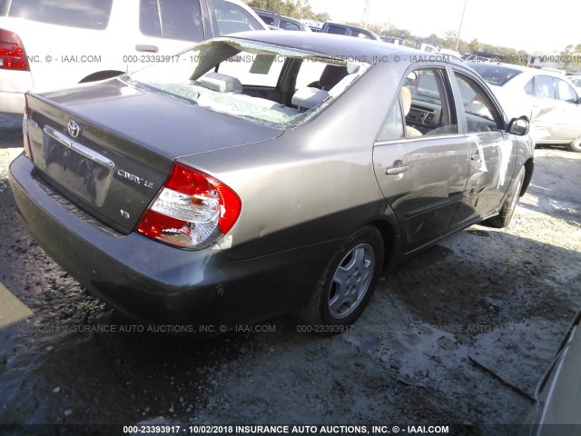 4T1BF32K33U552608 - 2003 TOYOTA CAMRY LE/XLE/SE Сұр фото 4