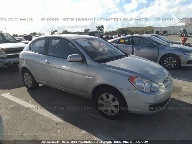 KMHCM3AC4AU168483 - 2010 HYUNDAI Accent BLUE/GS SILVER photo 1