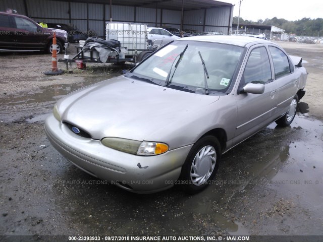 3FALP6534TM128473 - 1996 FORD CONTOUR GL/SPORT BEIGE photo 2