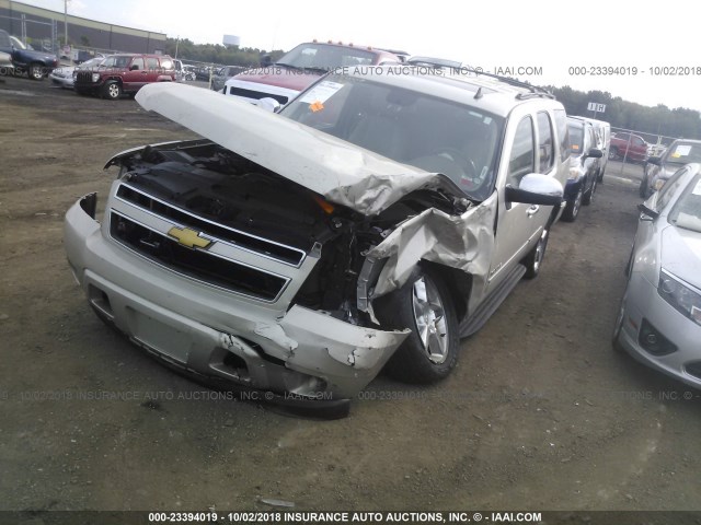 1GNSKCE01DR373926 - 2013 CHEVROLET TAHOE K1500 LTZ GOLD photo 2