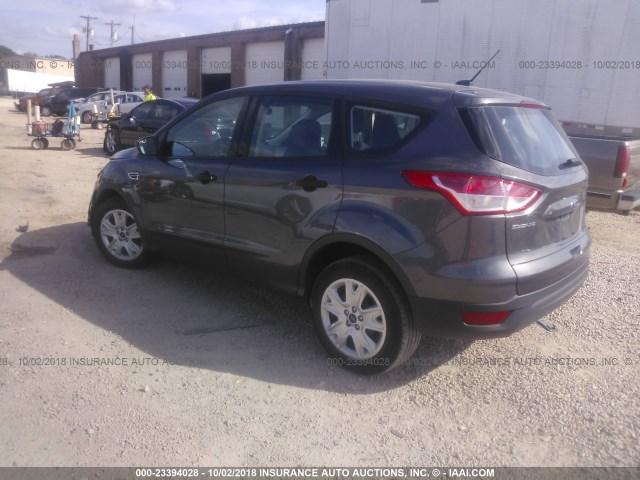 1FMCU0F74FUB87925 - 2015 FORD ESCAPE S GRAY photo 3