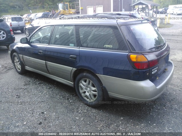 4S3BH675046633946 - 2004 SUBARU LEGACY OUTBACK AWP BLUE photo 3