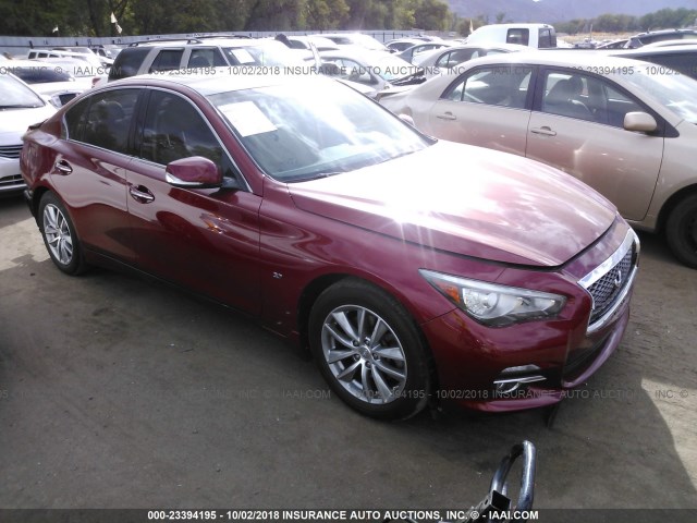 JN1BV7AR4EM687700 - 2014 INFINITI Q50 PREMIUM/SPORT RED photo 1