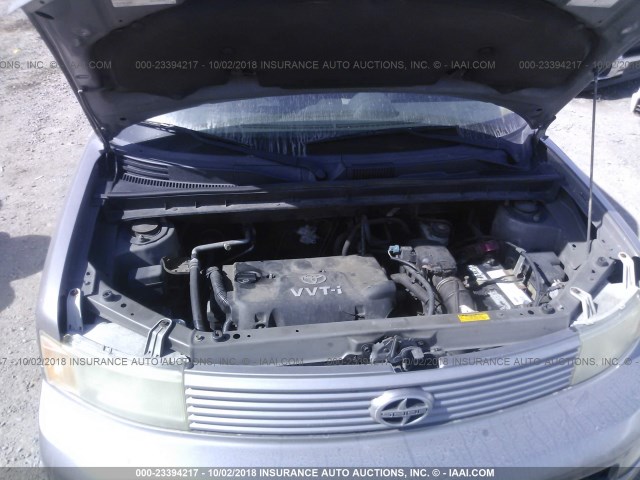 JTLKT324450197316 - 2005 TOYOTA SCION XB Сұр фото 10