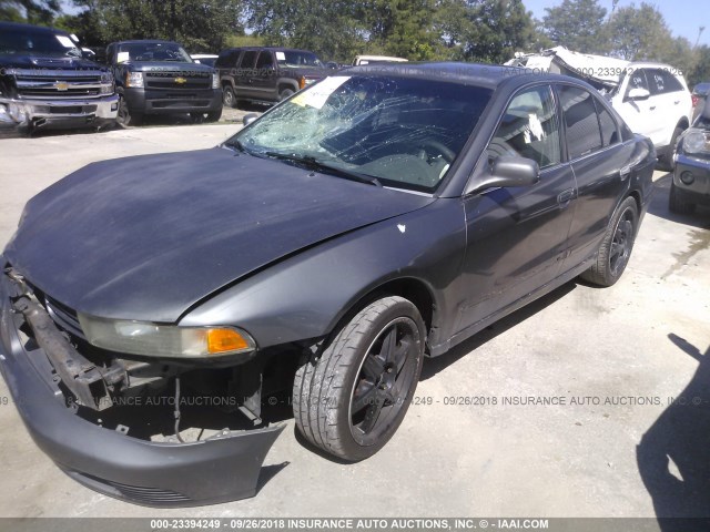 4A3AA46G13E213508 - 2003 MITSUBISHI GALANT ES/LS GRAY photo 2